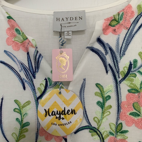 Hayden Los Angeles Tall Floral 3/4 Sleeve Dress - Picture 3 of 4